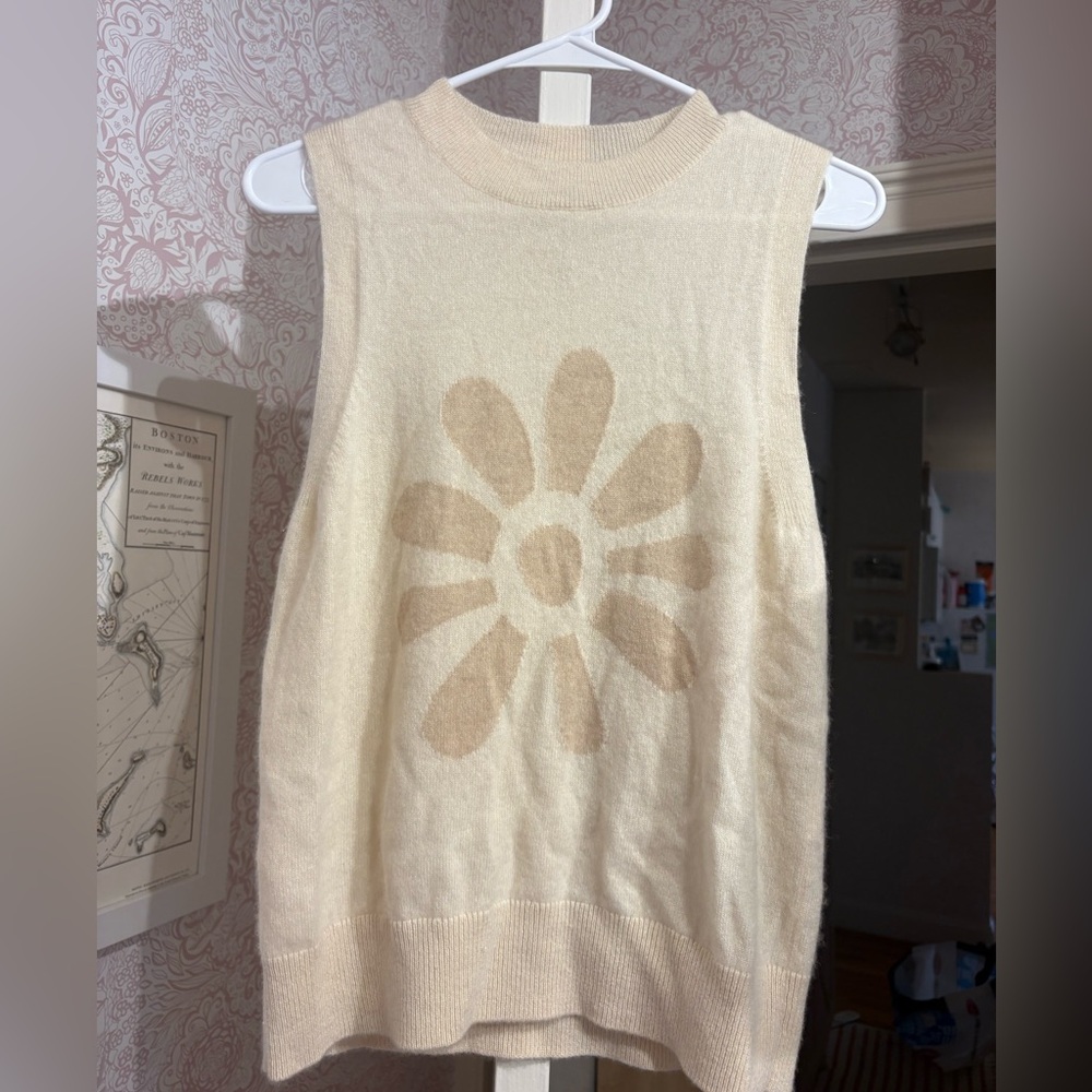 LERET Cashmere Crewneck Vest. XXS